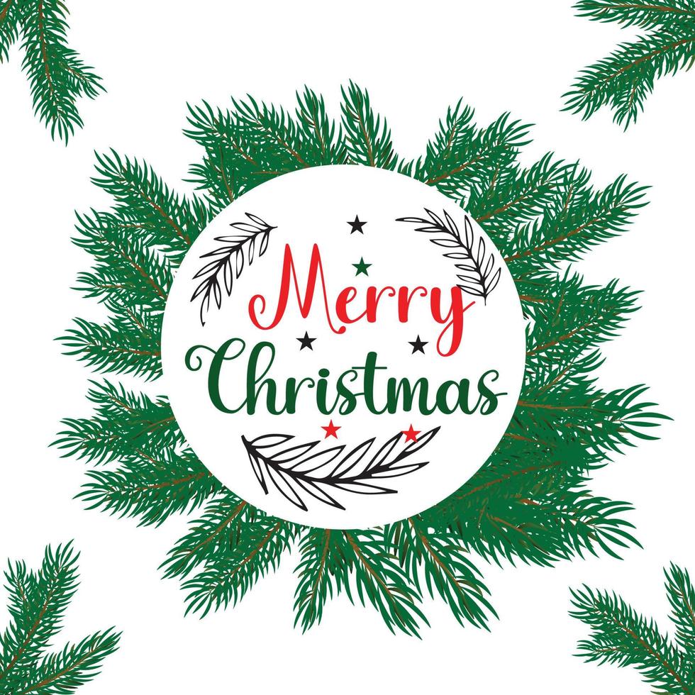 Christmas day background design vector