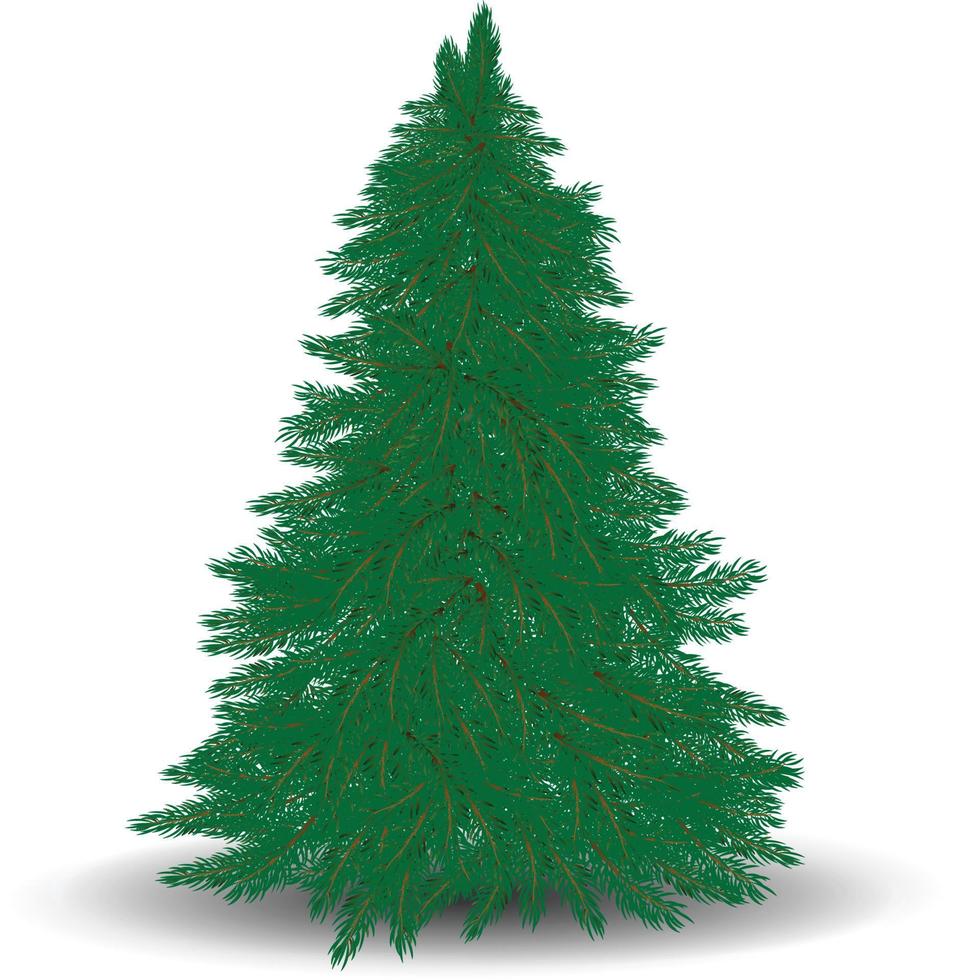 Merry Christmas and happy new year tree vector