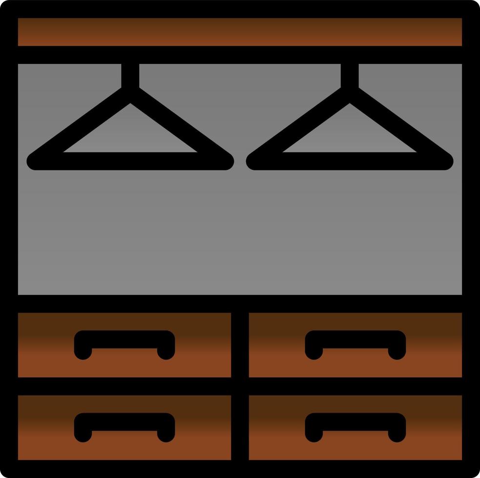 Wardrobe Vector Icon Design