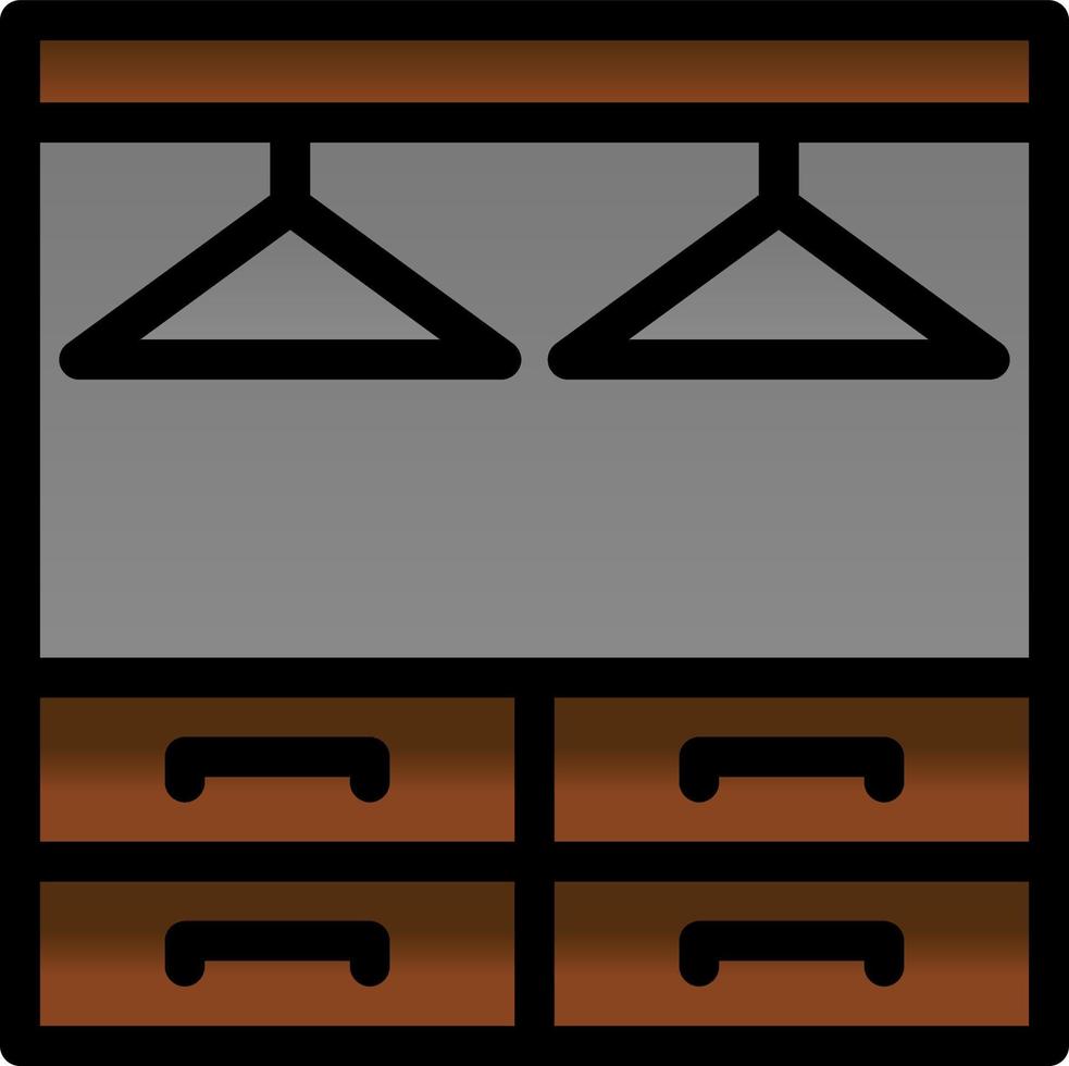 Wardrobe Vector Icon Design