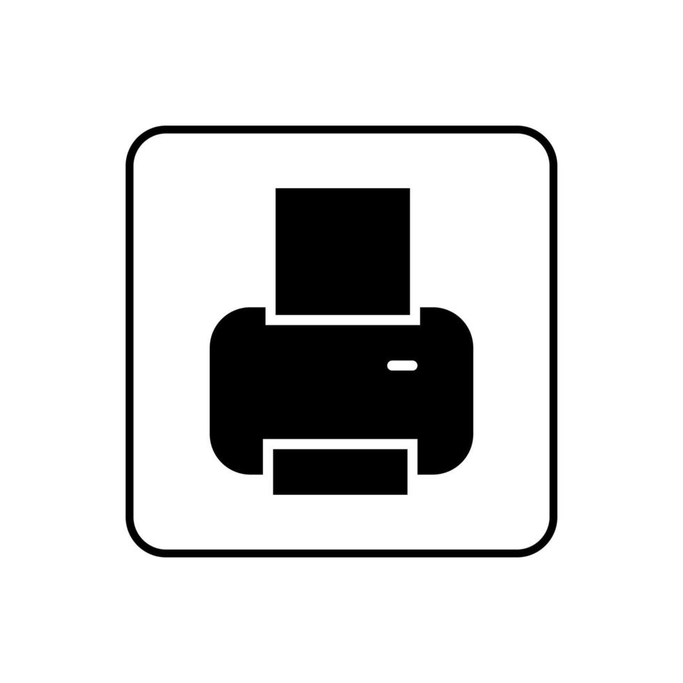 Printer icon vector design