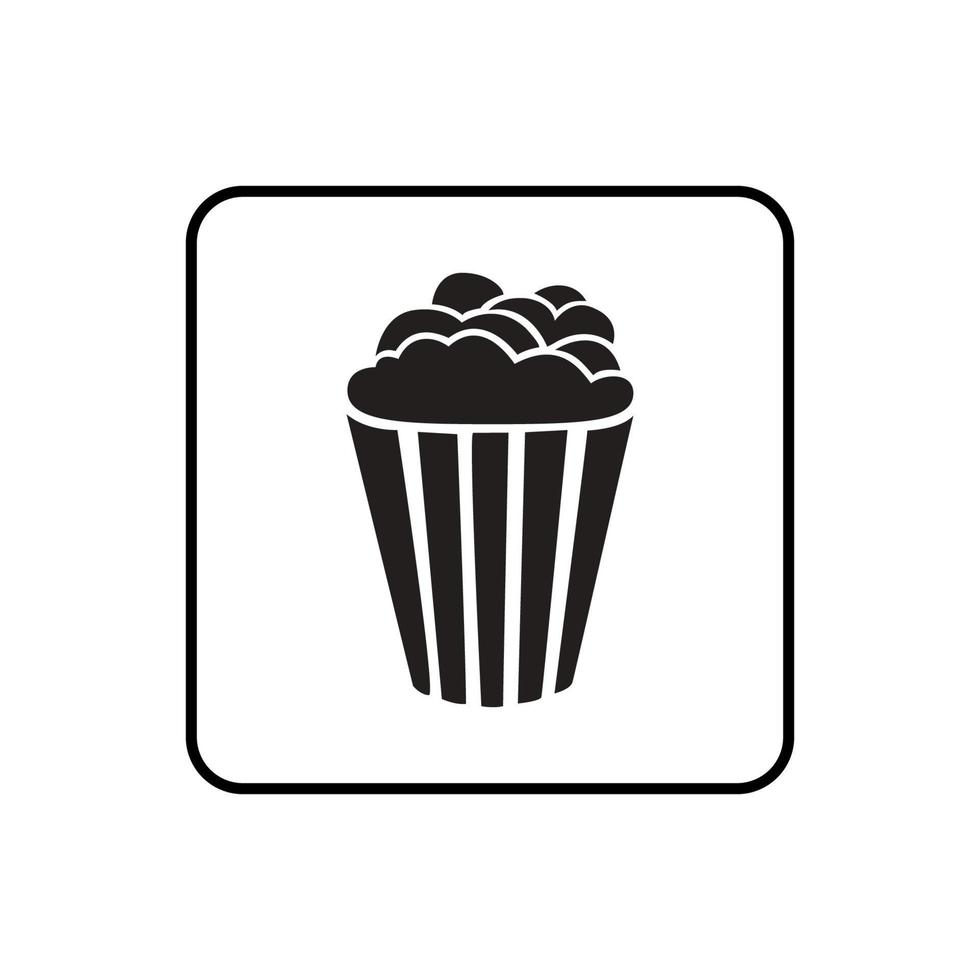 Pop corn icon vector design