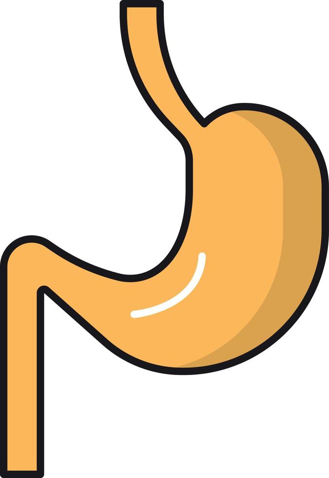 stomach vector illustration on a background.Premium quality symbols.vector icons for concept and graphic design.