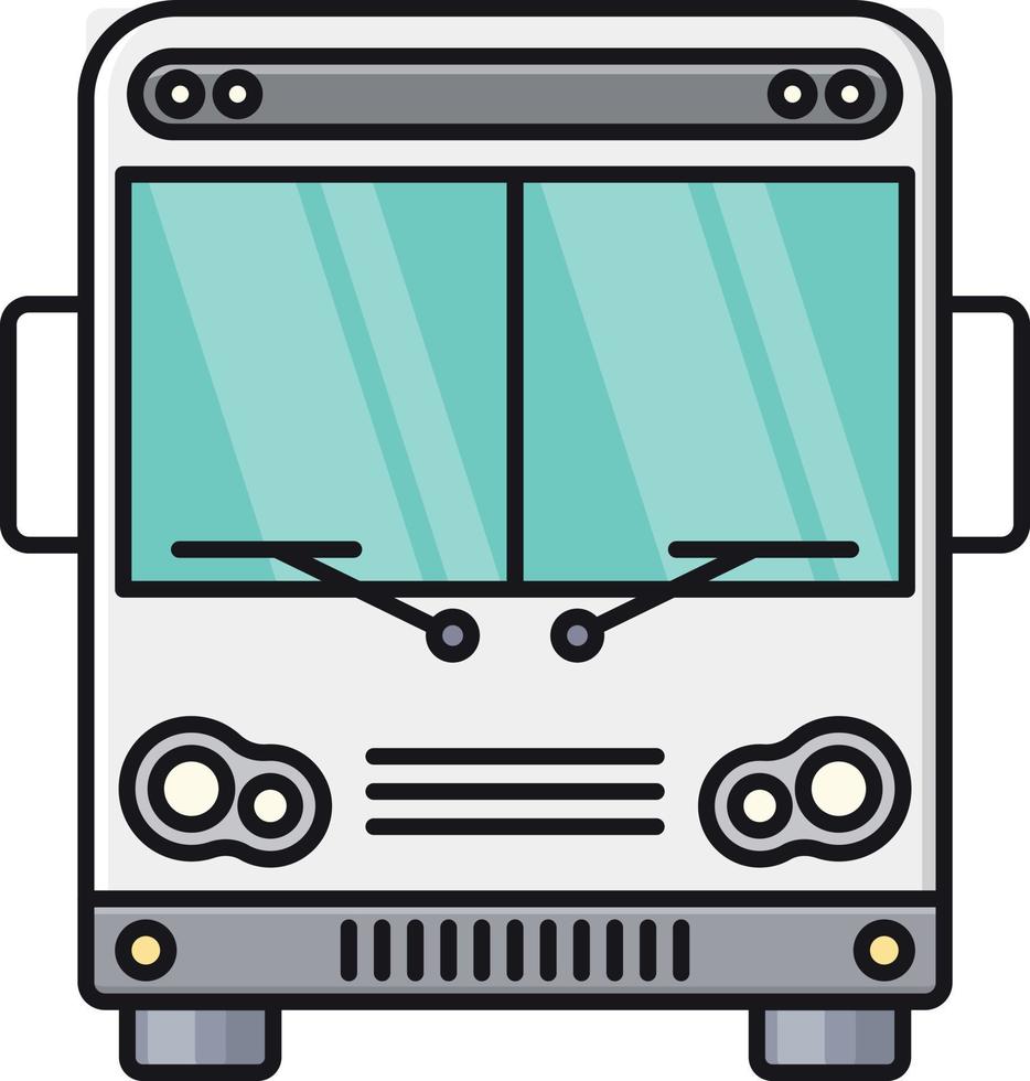 ilustración de vector de autobús público en un fondo. símbolos de calidad premium. iconos vectoriales para concepto y diseño gráfico.