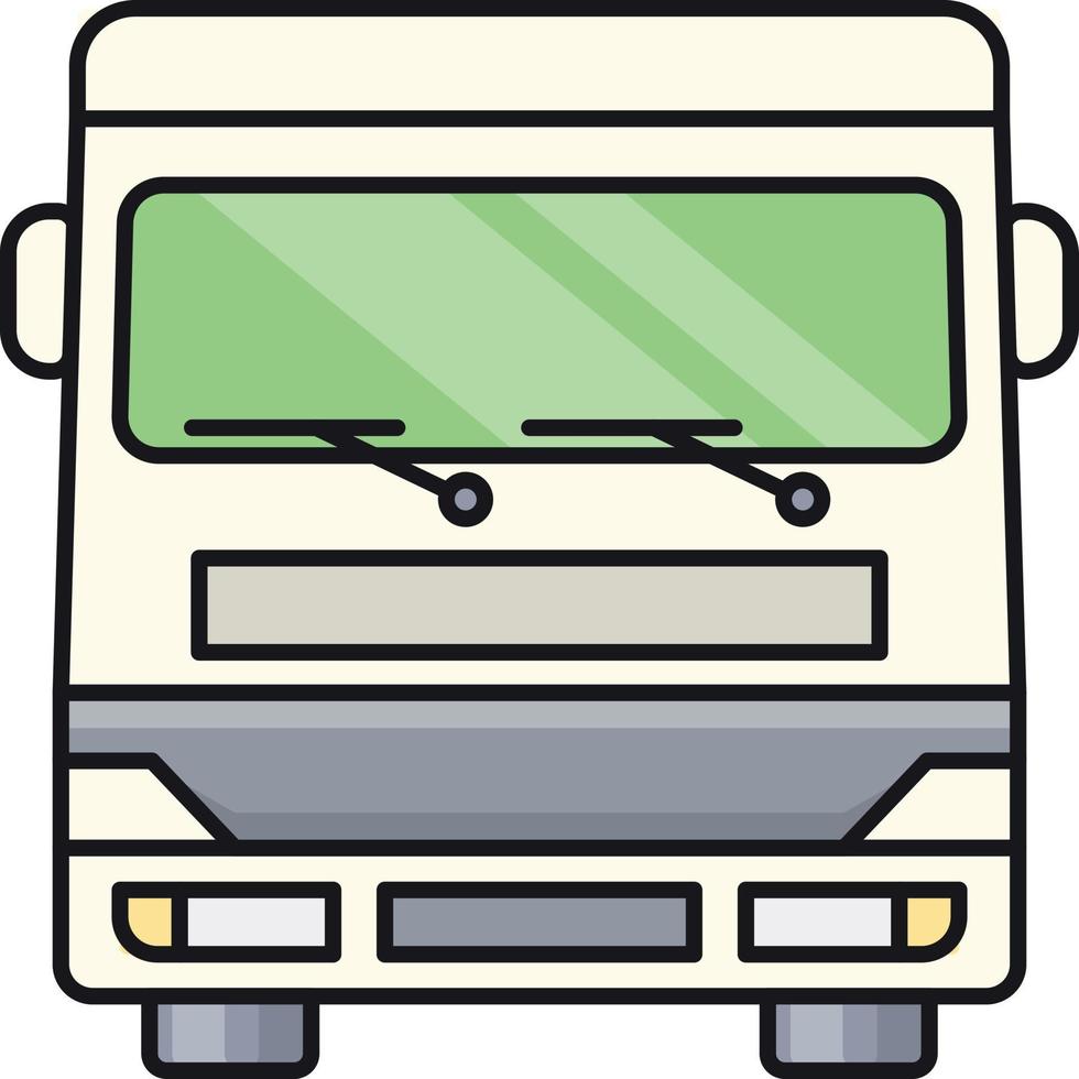 ilustración de vector de autobús público en un fondo. símbolos de calidad premium. iconos vectoriales para concepto y diseño gráfico.