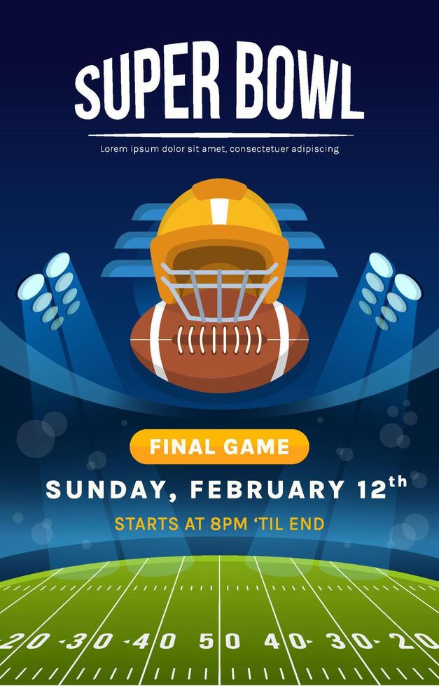 Superbowl Stadium League vector