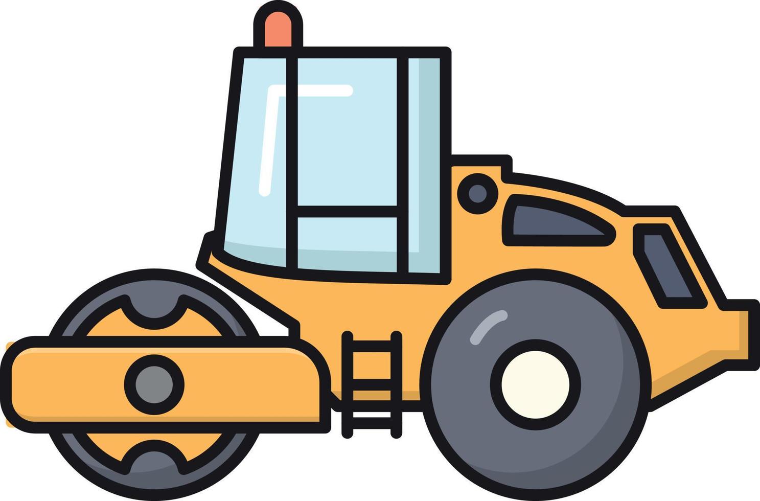 road roller vector illustration on a background.Premium quality symbols.vector icons for concept and graphic design.