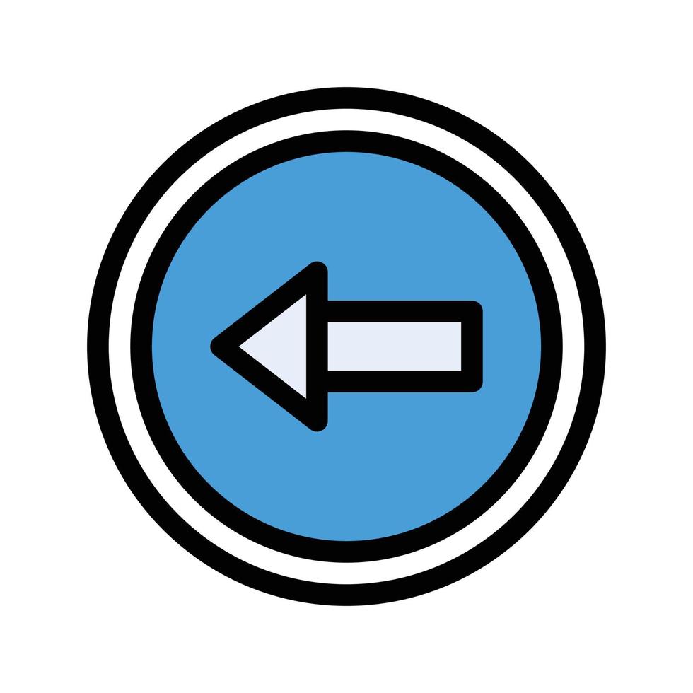 Ilustración de vector de botón izquierdo en un fondo. Símbolos de calidad premium. Iconos vectoriales para concepto y diseño gráfico.