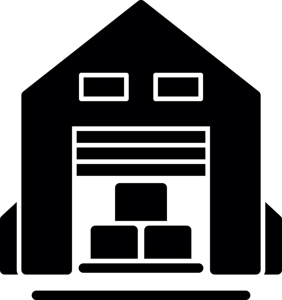 Warehouse Vector Icon Design