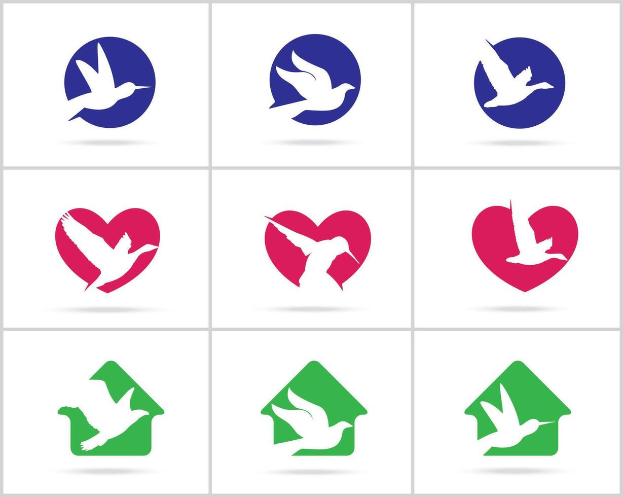 Bird logo vector design collection.