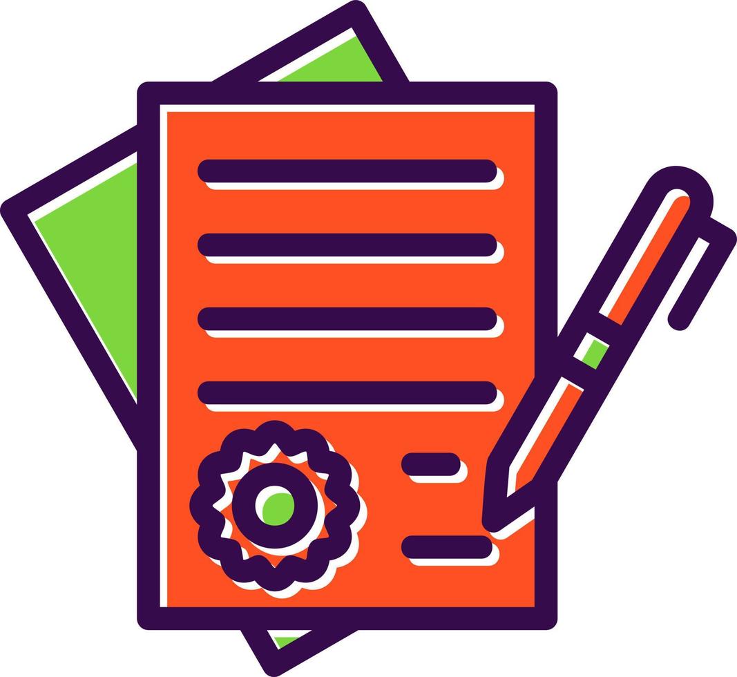 Contract Vector Icon Design