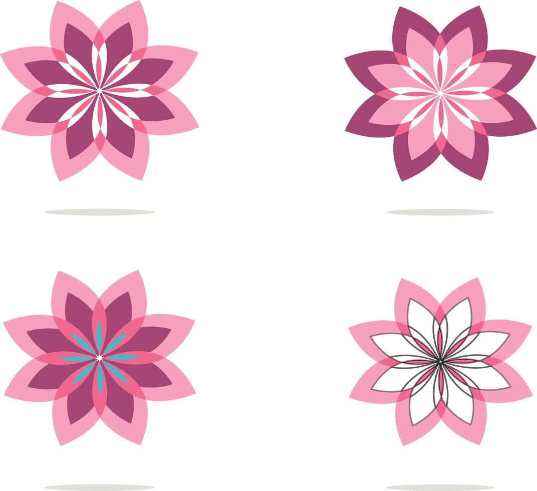 Beautiful abstract flowers vector design