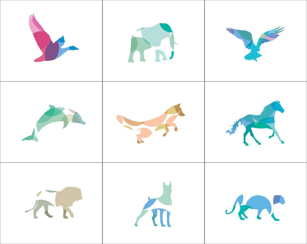 Bird logo vector design collection.