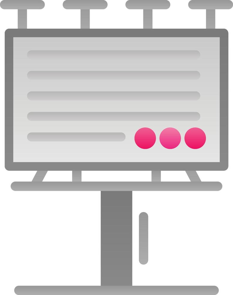 Billboard Vector Icon Design