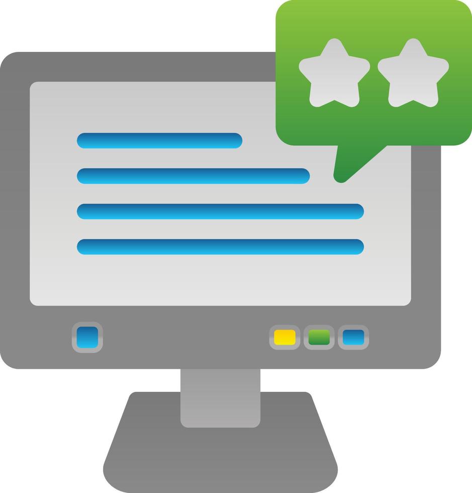 Review Vector Icon Design