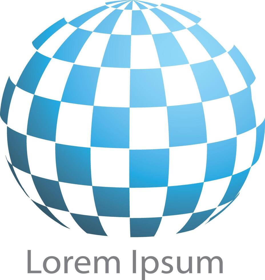 Colorful Globe logo design. vector