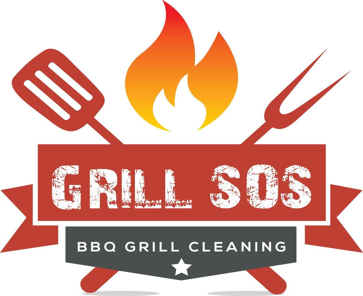 Barbecue party logo design. vector