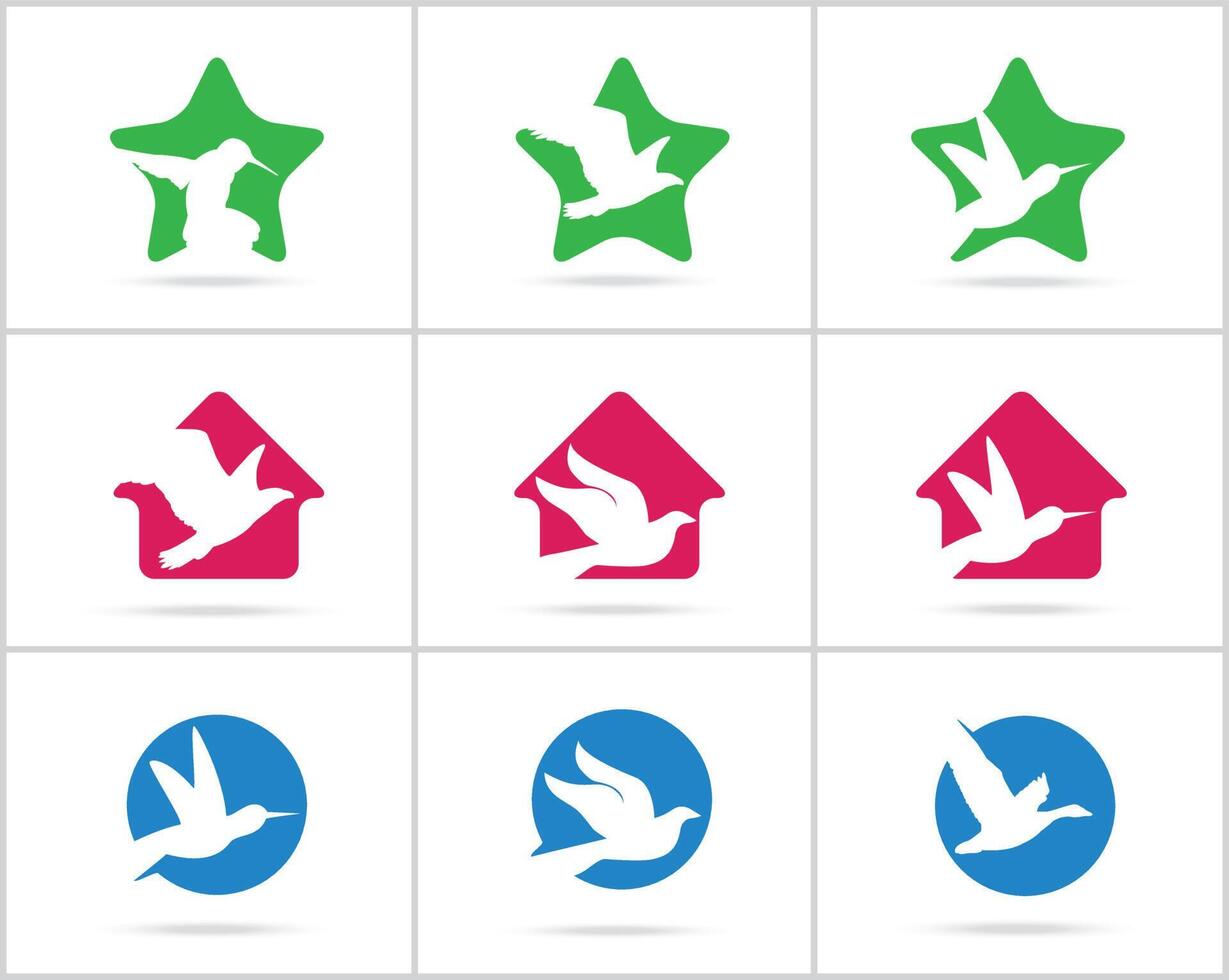 Bird logo vector design collection.