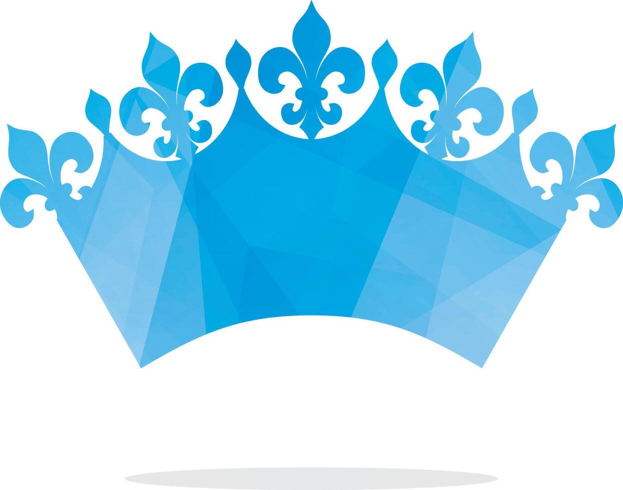Colorful crown logo design illustration. Abstract king crown vector icon.