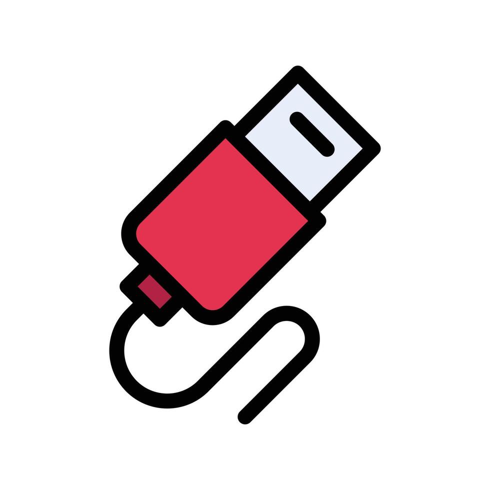 Ilustración de vector de cable conector en un fondo. Símbolos de calidad premium. Iconos vectoriales para concepto y diseño gráfico.