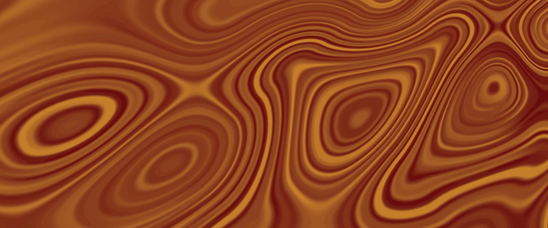 Liquify abstract pattern with gold and chocolate background. Digital background with liquifying flow. Liquify effect golden background. Beautiful marble texture. Colorful background with wavy liquify vector