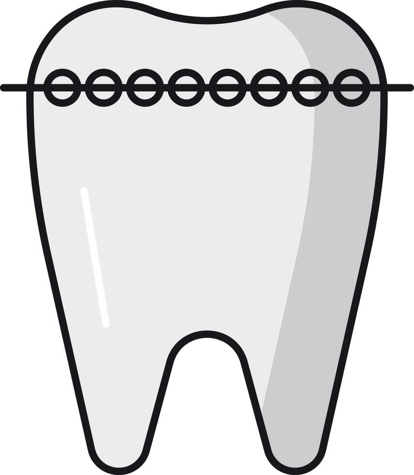 teeth braces vector illustration on a background.Premium quality symbols.vector icons for concept and graphic design.