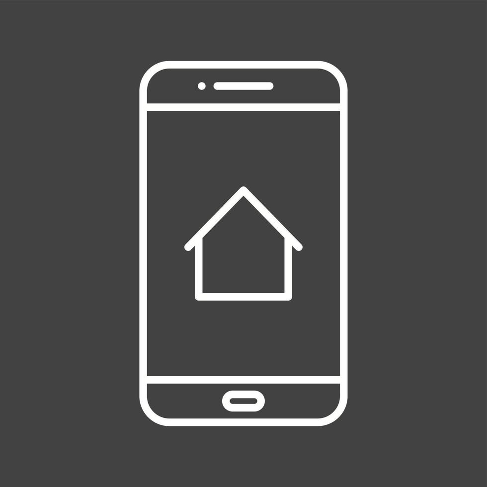 Unique Home Screen Vector Line Icon