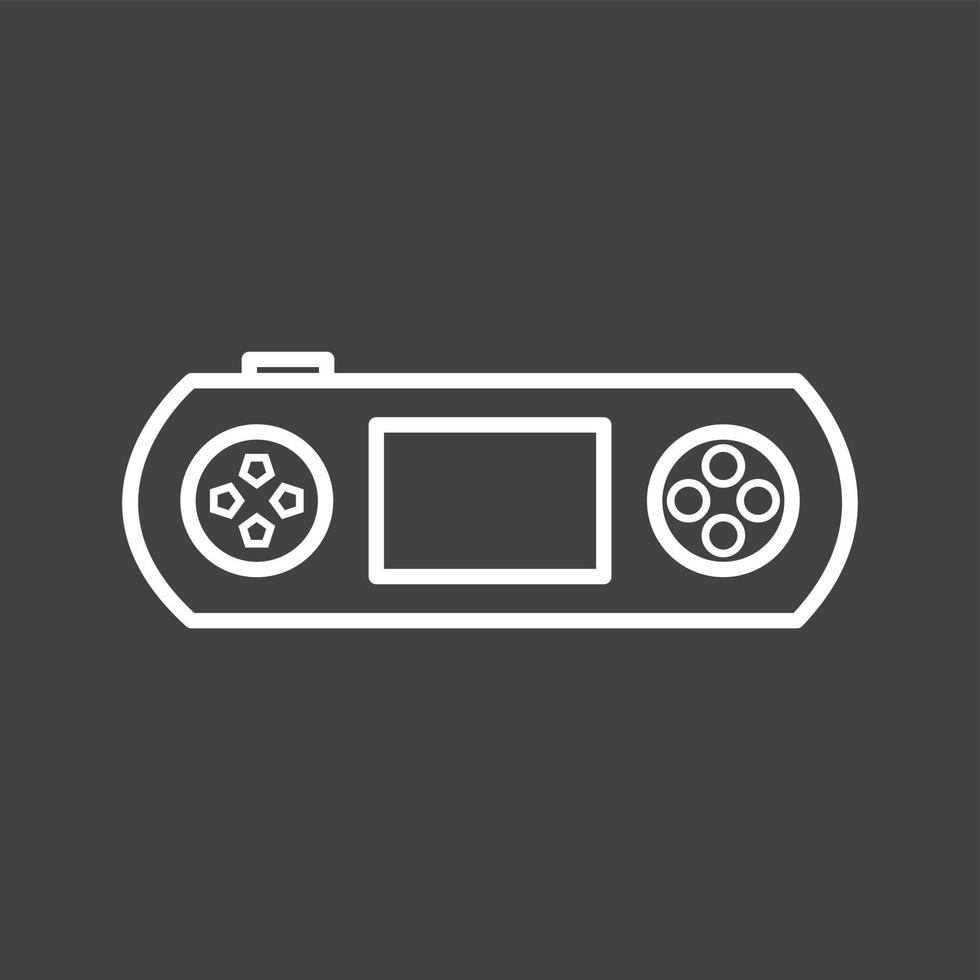 Unique Gaming Console Line Vector Icon