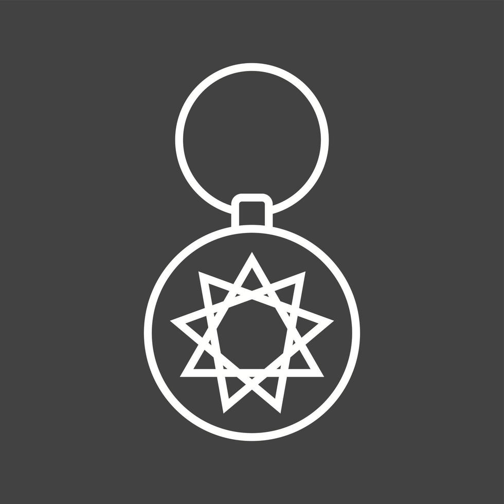 Unique Key Chain Vector Line Icon