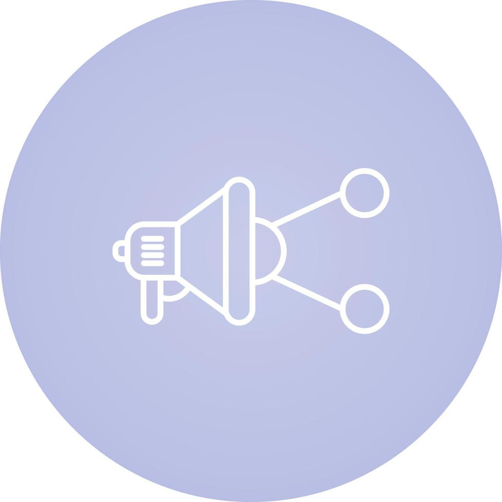 Viral Marketing Line Vector Icon