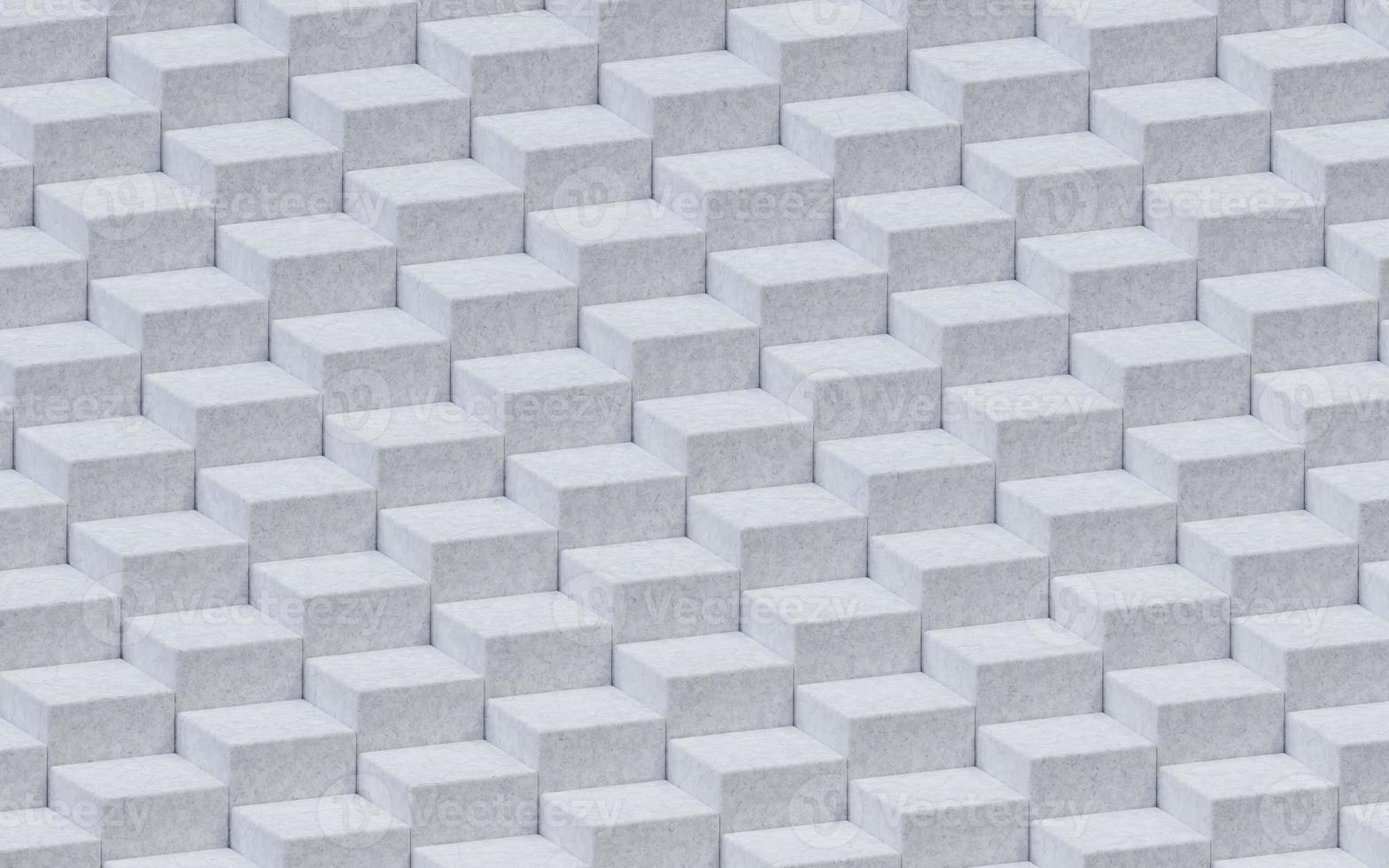 The square-shaped stones were neatly stacked on top of each other, block pattern with cement texture surface. 3D Render illustration. photo