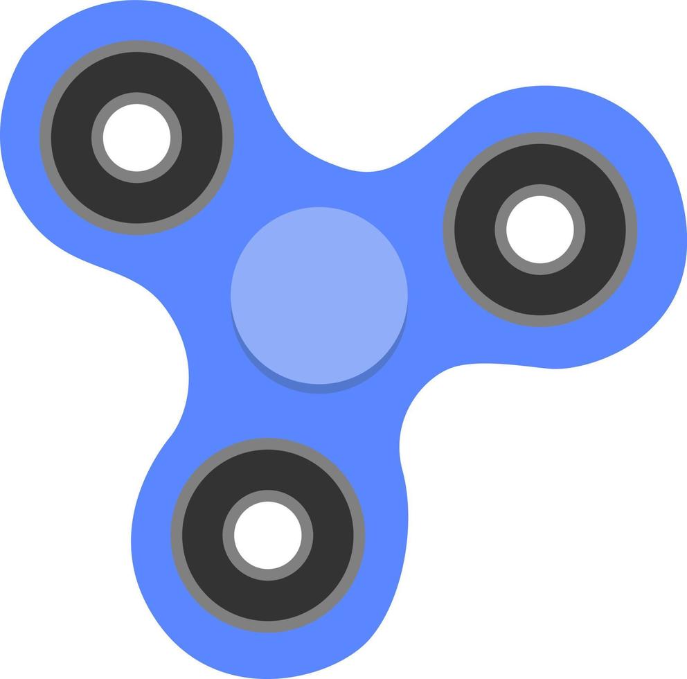 Fidget spinner, ilustración, vector sobre fondo blanco.