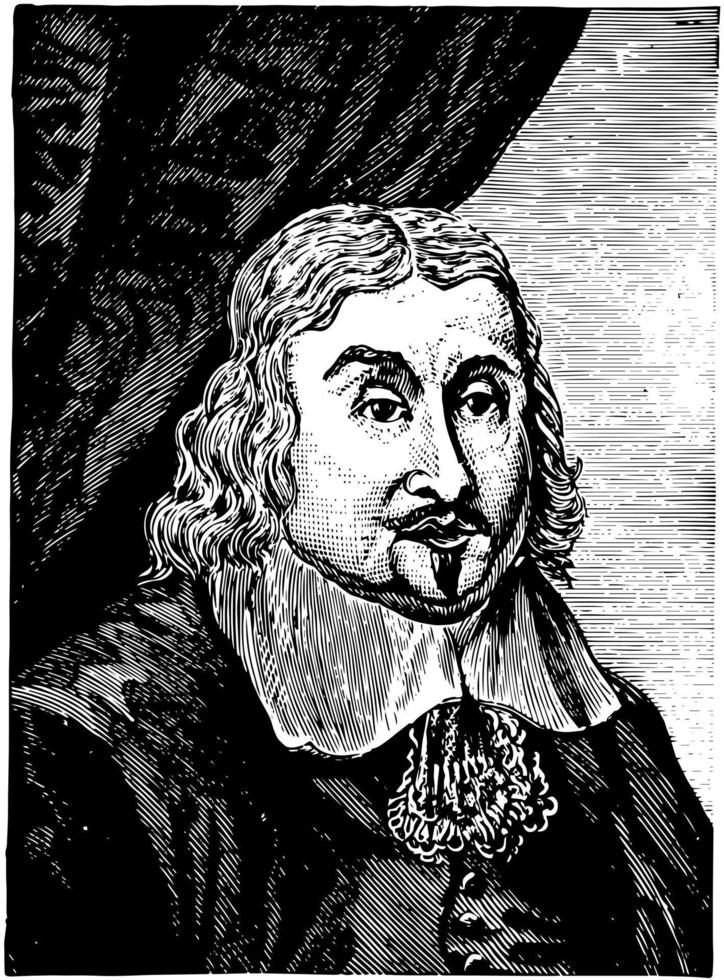 john eliot, ilustración de la vendimia vector