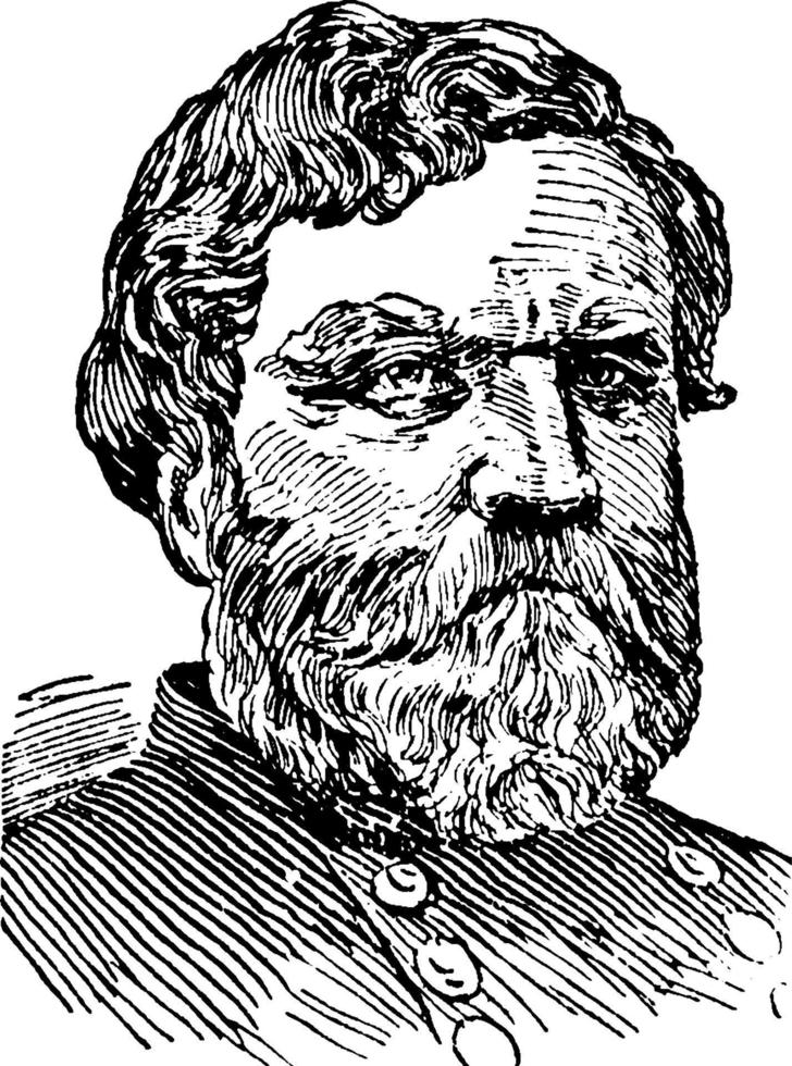 george henry thomas, ilustración de la vendimia vector