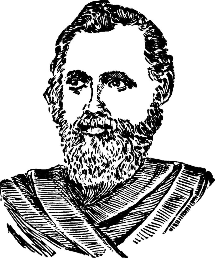Galileo, vintage illustration vector
