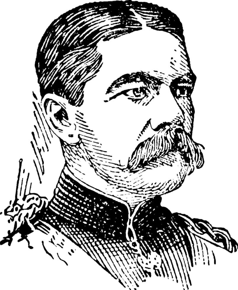 Horatio H. Kitchener, vintage illustration vector