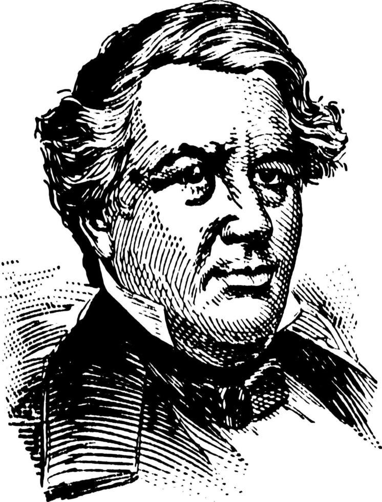 millard filmore, ilustración de la vendimia vector