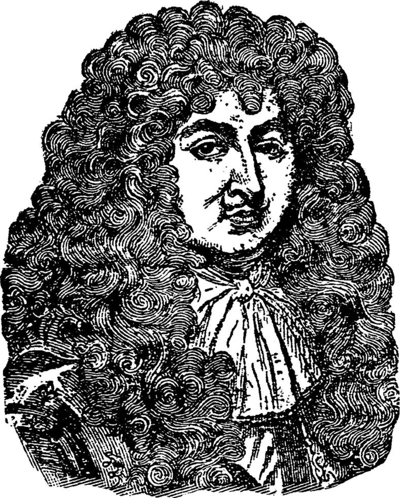 Louis XIV, vintage illustration vector