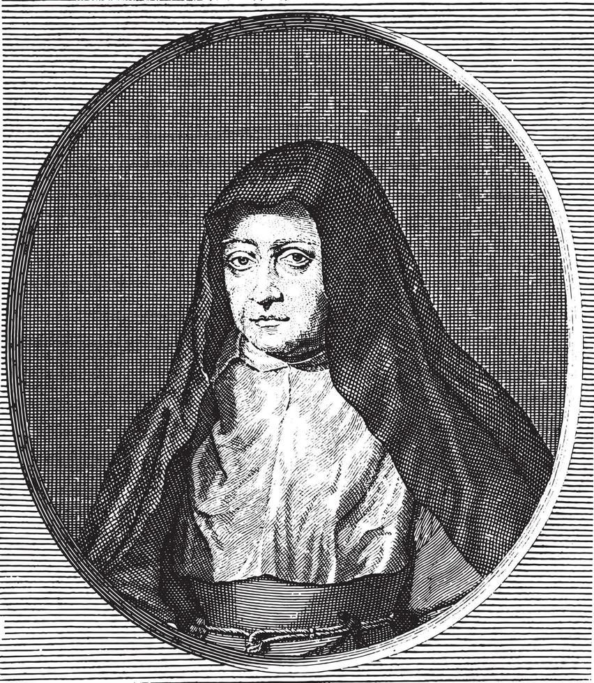 Portrait of Isabella Clara Eugenia vector