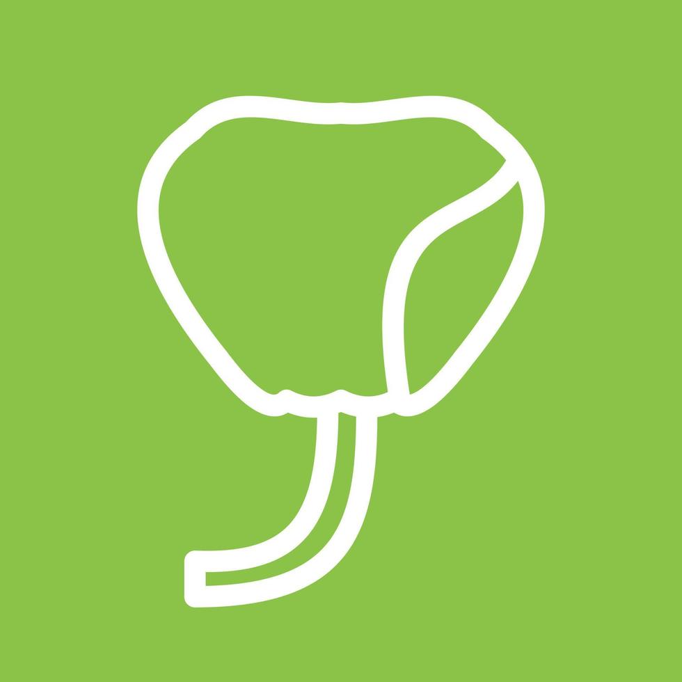 Prostate Line Color Background Icon vector