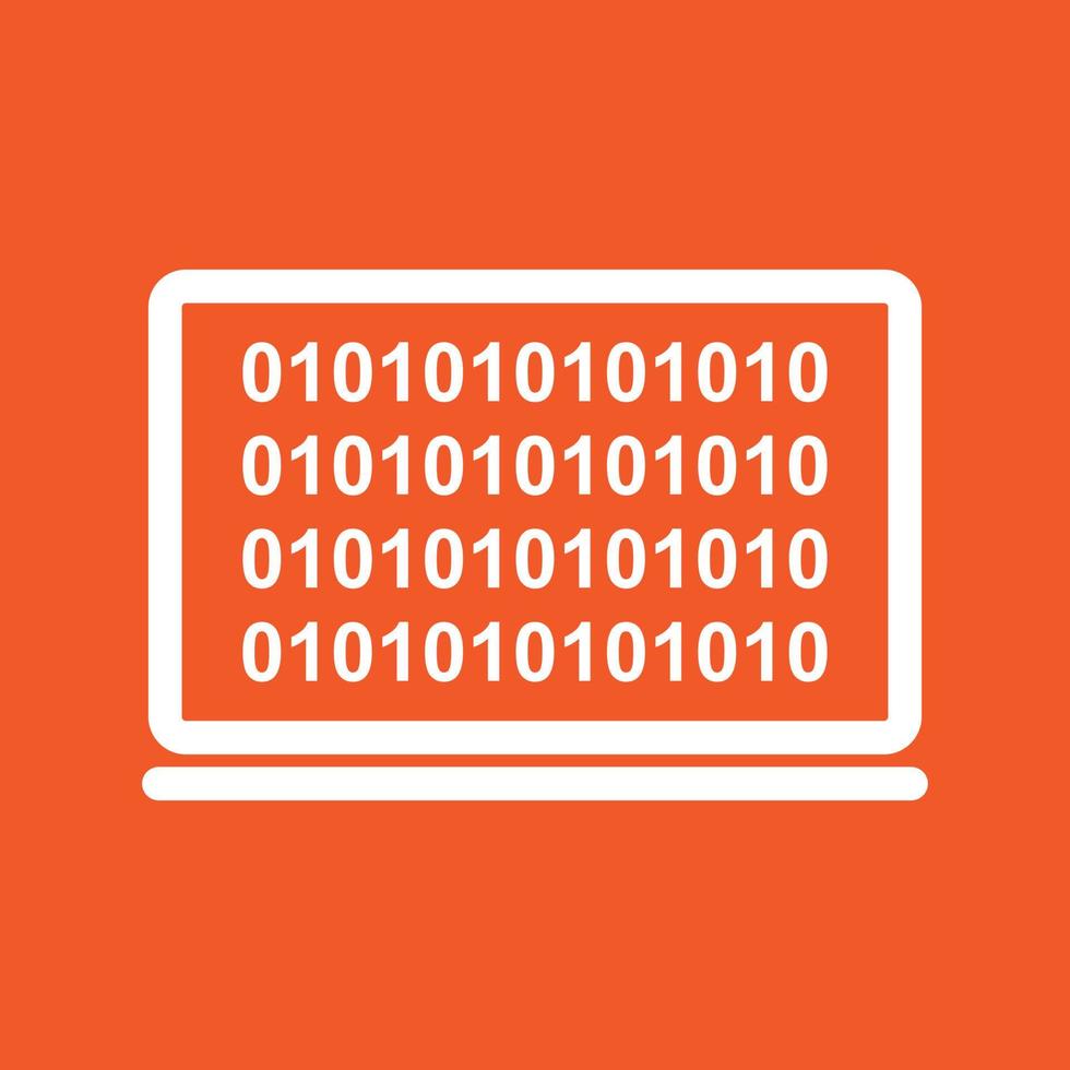 Computer Binary Code Line Color Background Icon 16345274 Vector Art at ...