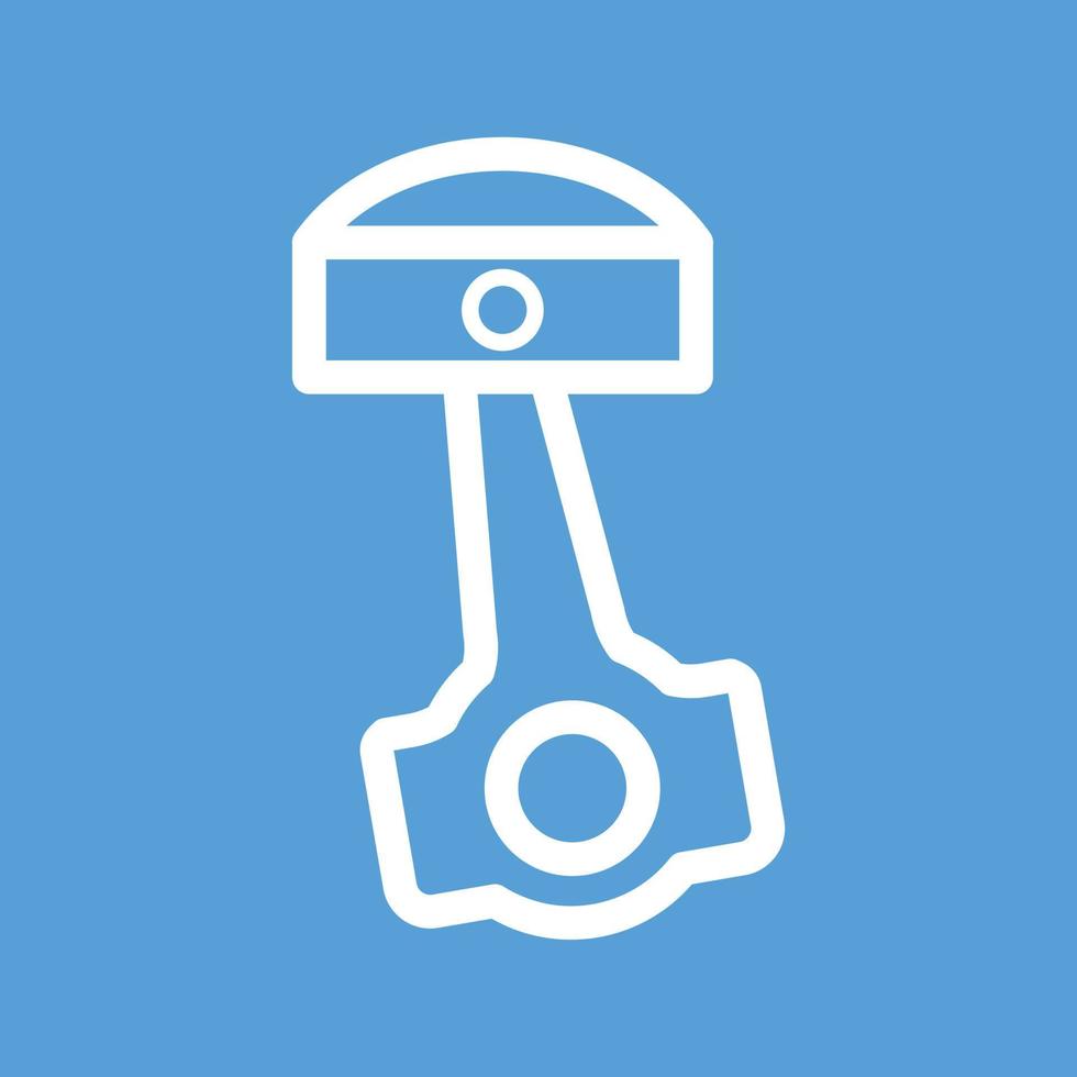 Piston Line Color Background Icon vector