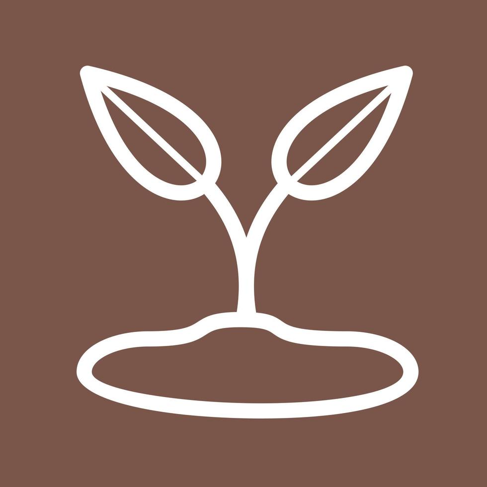 Sprout Line Color Background Icon vector