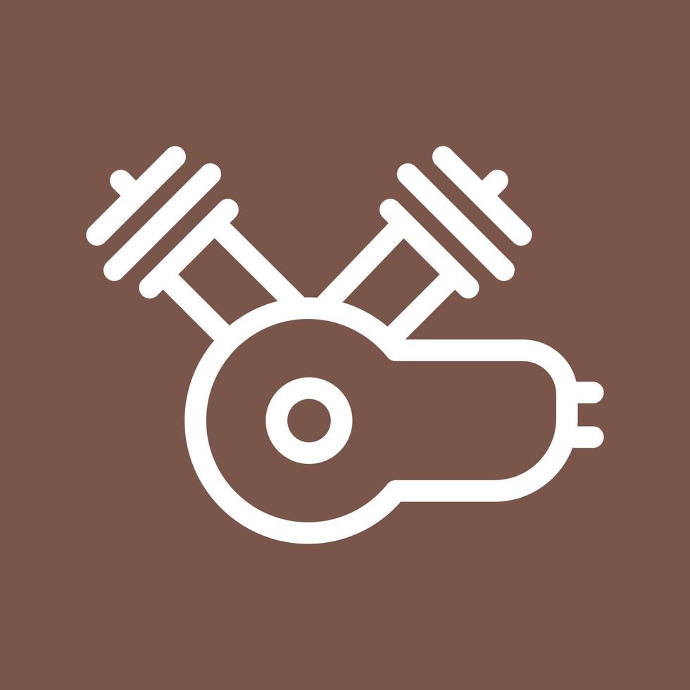 Engine Motor Line Color Background Icon vector