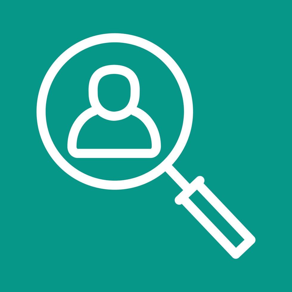 Find Candidate Line Color Background Icon vector