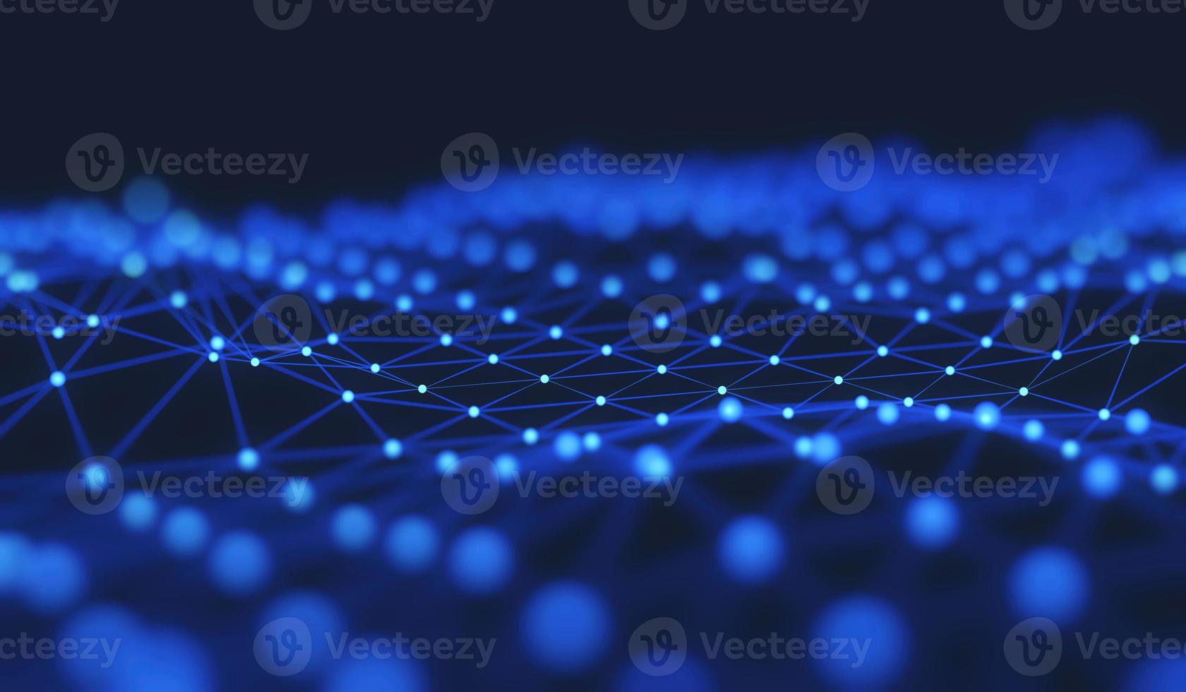 The structure of the network connection of points and lines. Data technology. Digital background. 3D rendering illustration photo