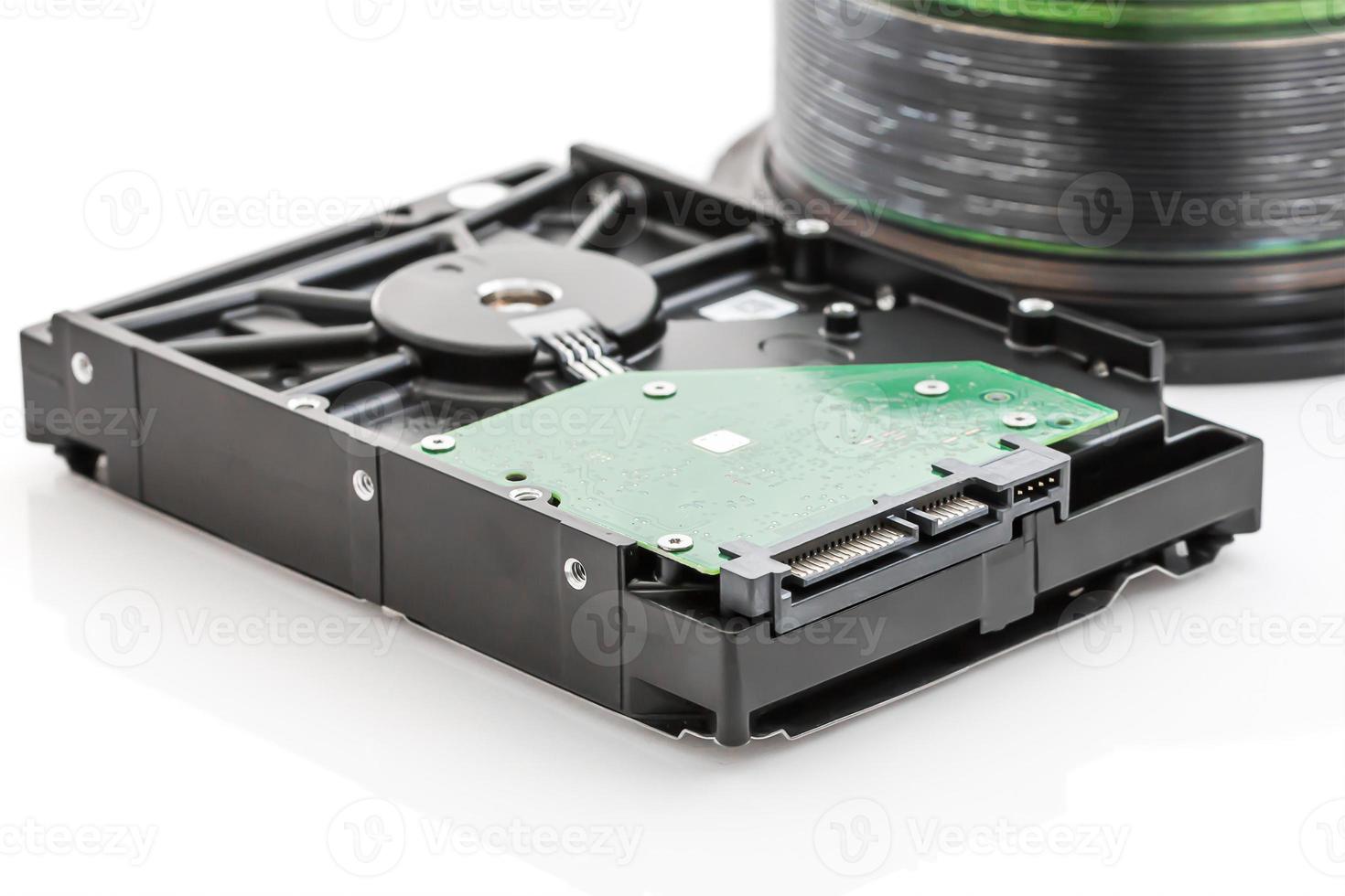 Hard disk drive and dvd discs photo