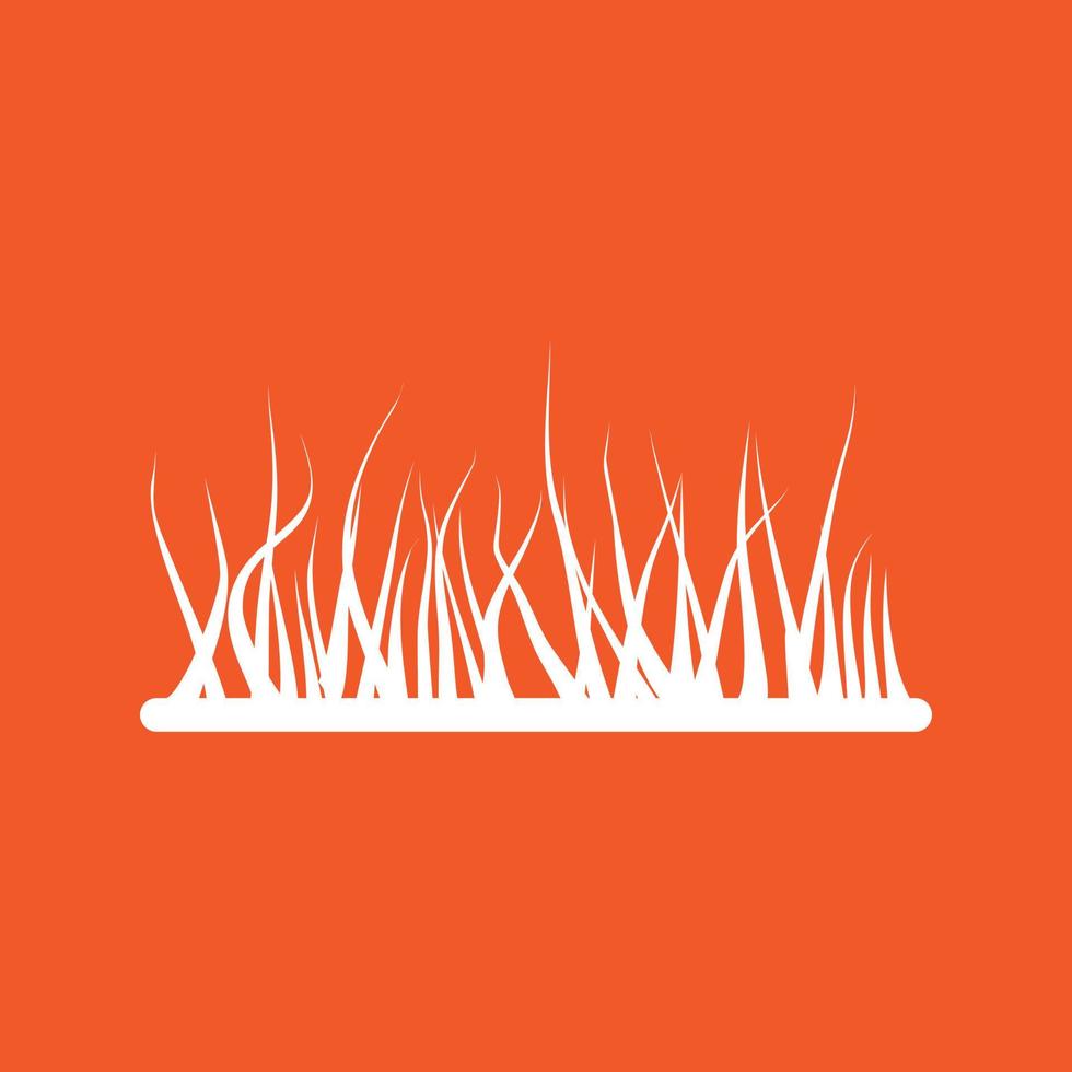 Grass Line Color Background Icon vector