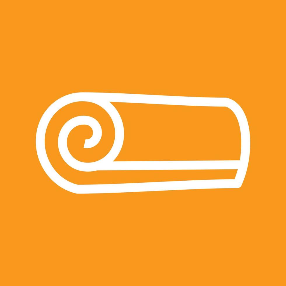 Scented Towel Line Color Background Icon vector