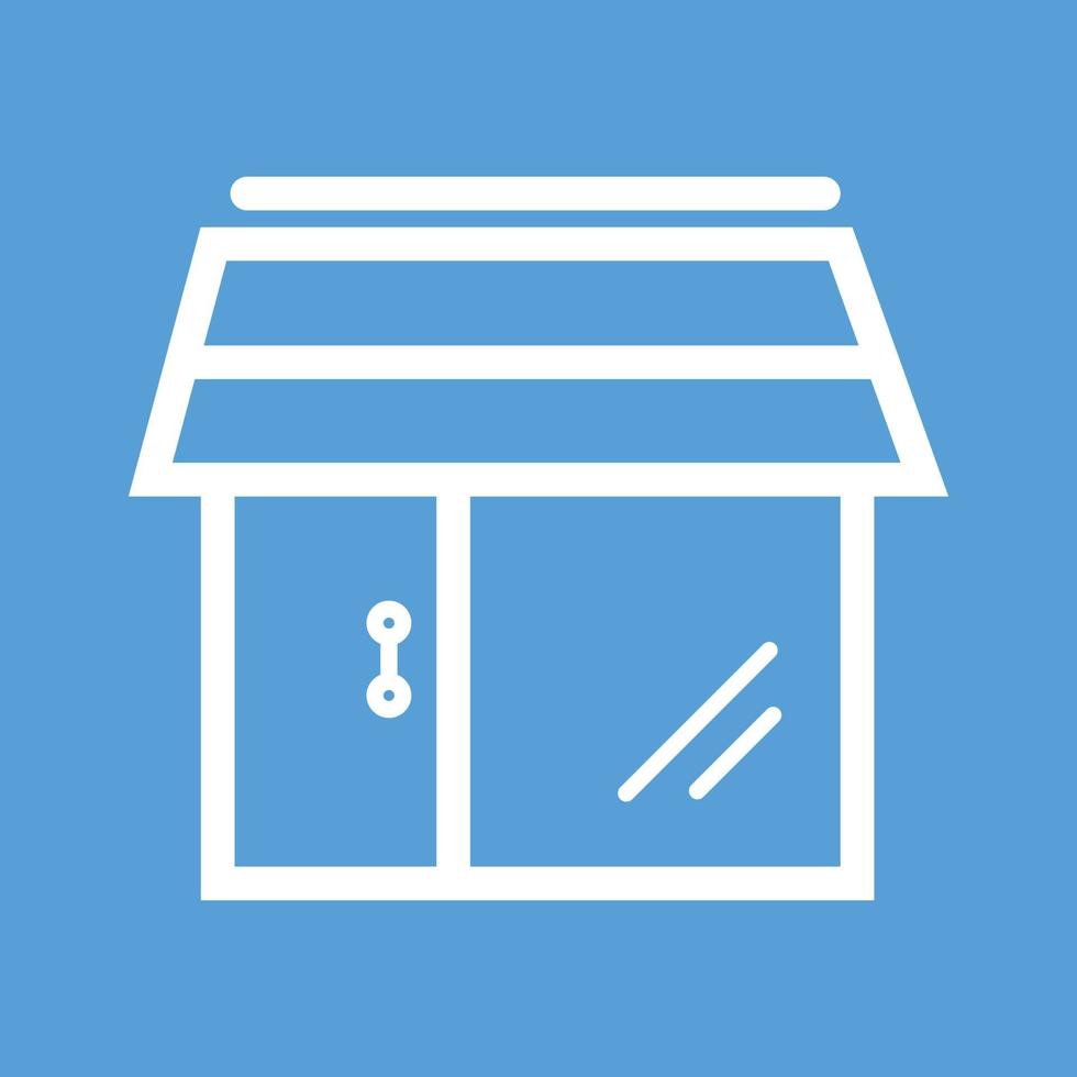 Shop Line Color Background Icon vector